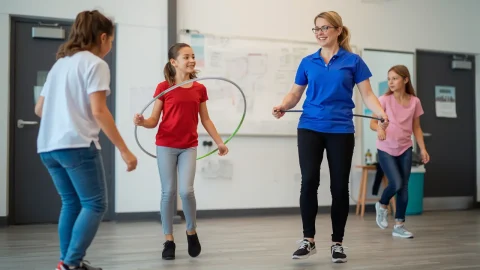 Skipping und Hula Hoop