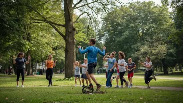 Sport im Park - Rausgehen, Natur entdecken